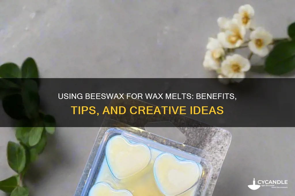 can you use beeswax for wax melts