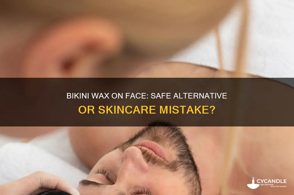 can you use bikini wax on face