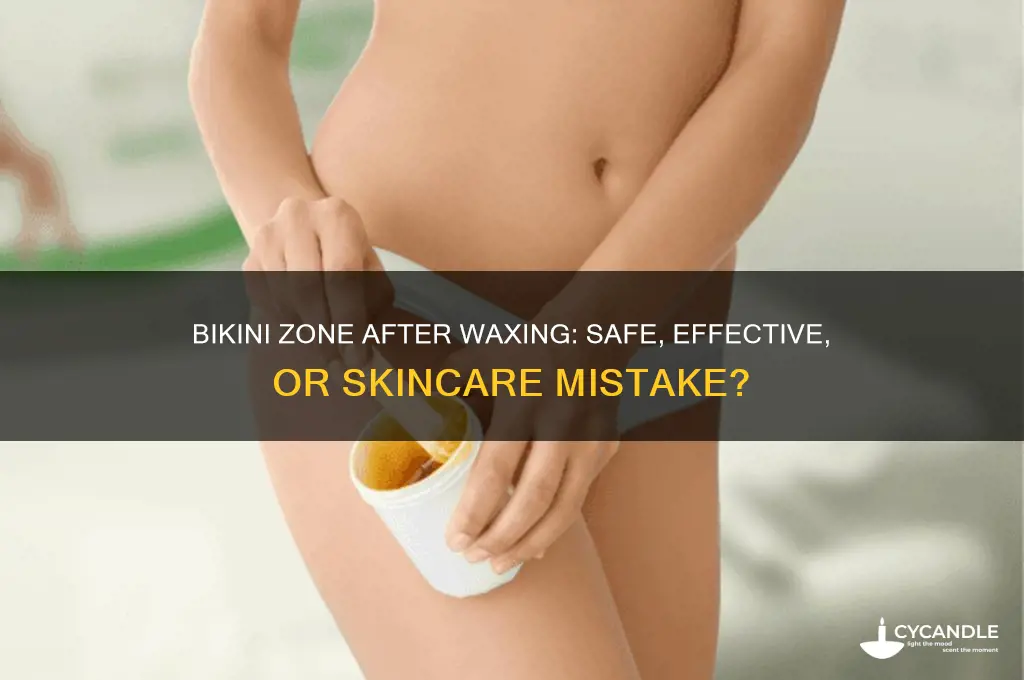 can you use bikini zone after waxing