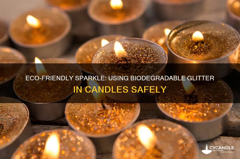 can you use biodegradable glitter in candles