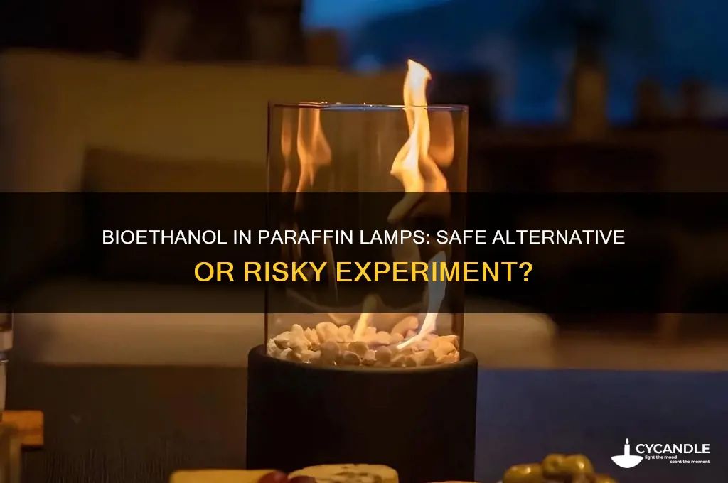 can you use bioethanol in a paraffin lamp