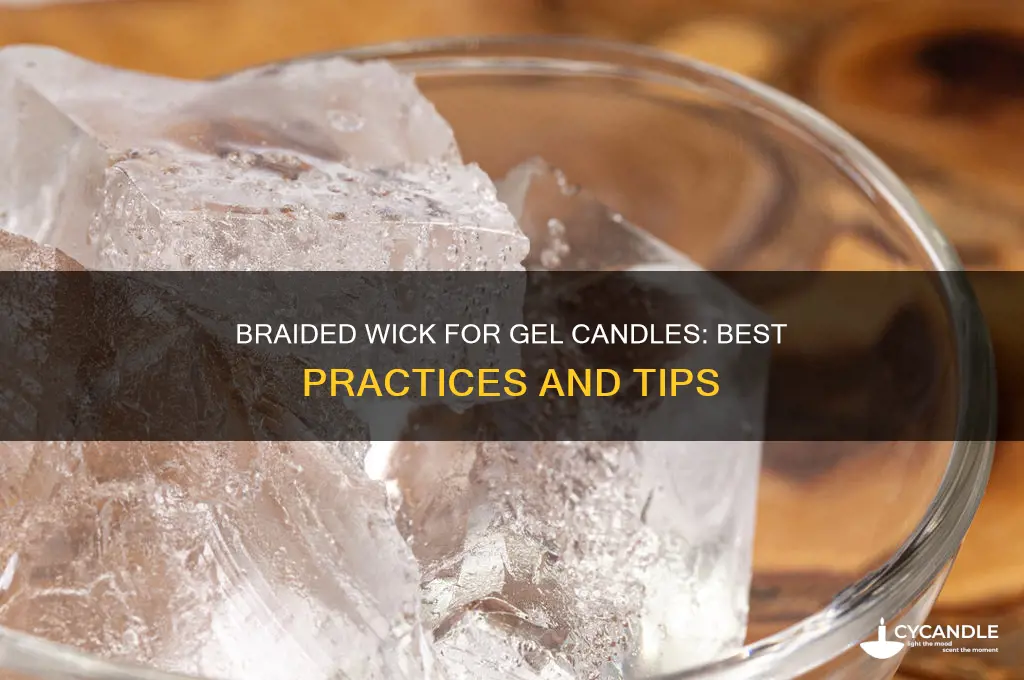 can you use braided wick on gel candles