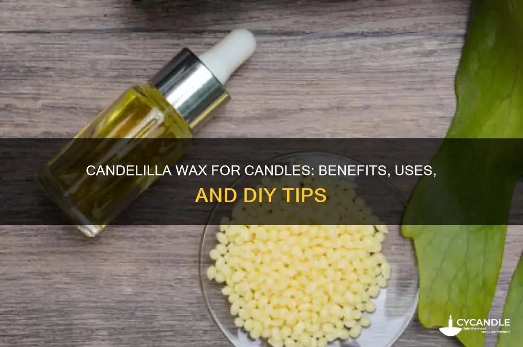 can you use candelilla wax for candles