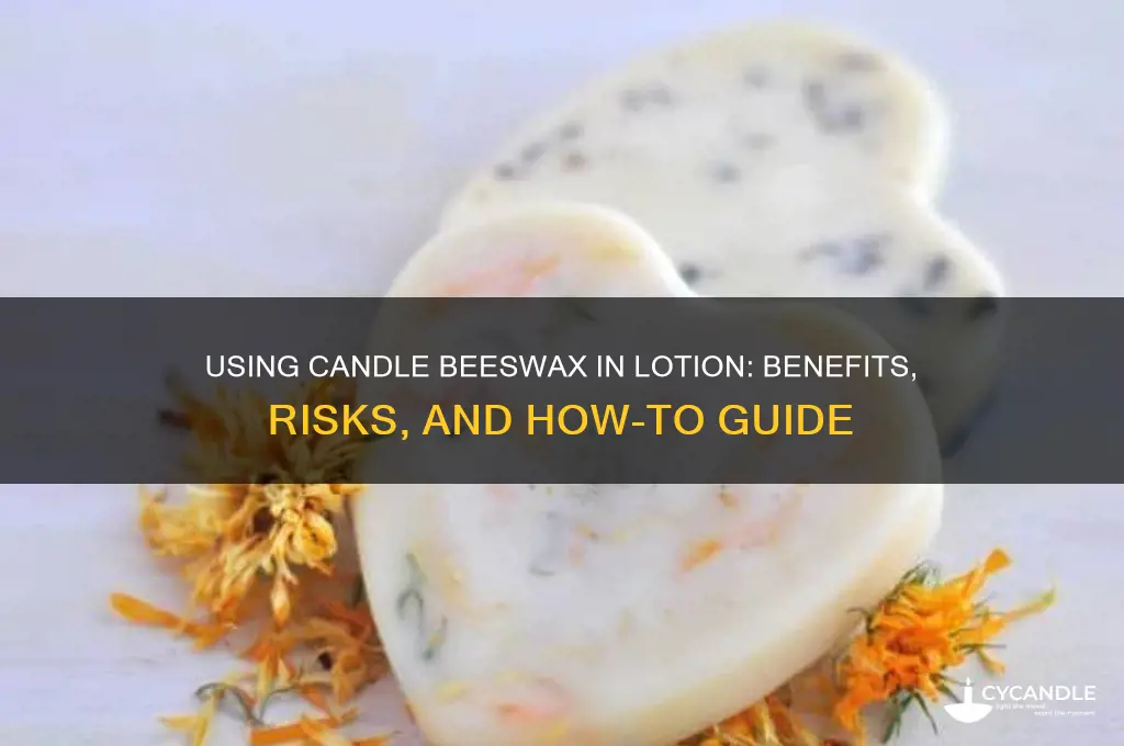 can you use candle beeswax for lotion