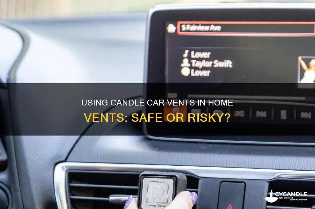 can you use candle car vent in your home vent
