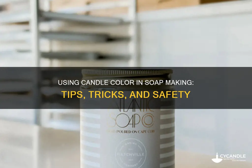 can you use candle color for soap