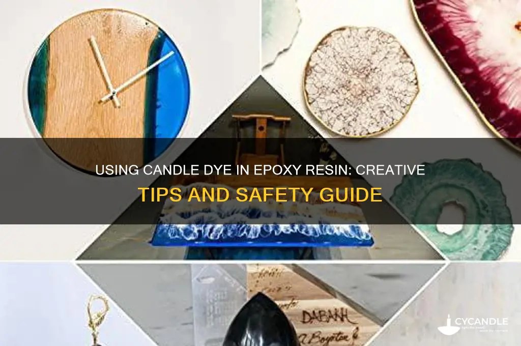 can you use candle dye for epoxy