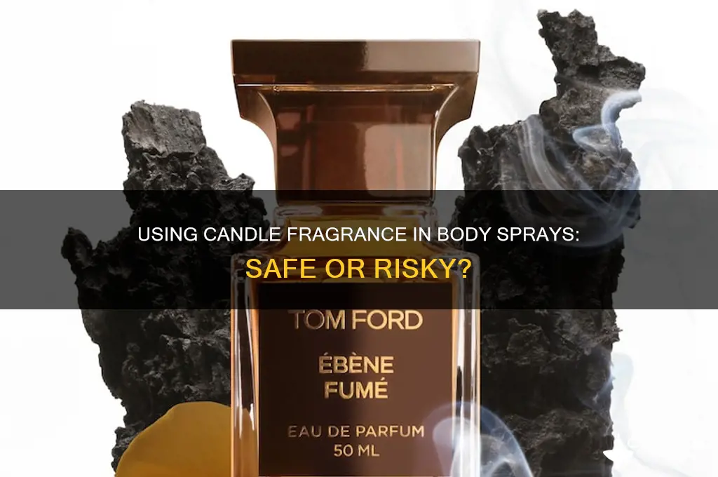 can you use candle fragrance in body sprays