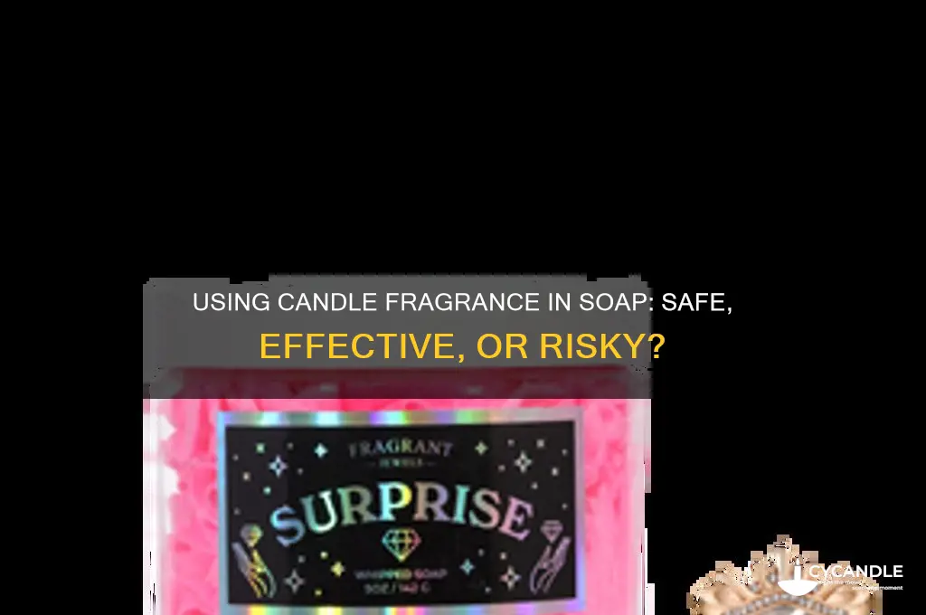 can you use candle fragrance in soap