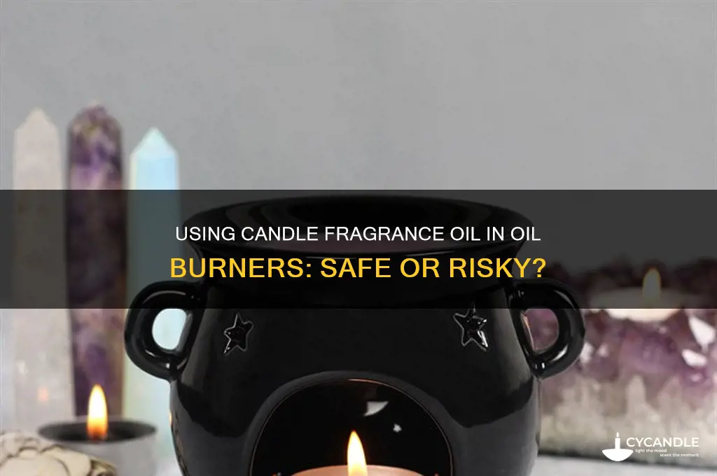 can you use candle frgrance oil in a oil burner