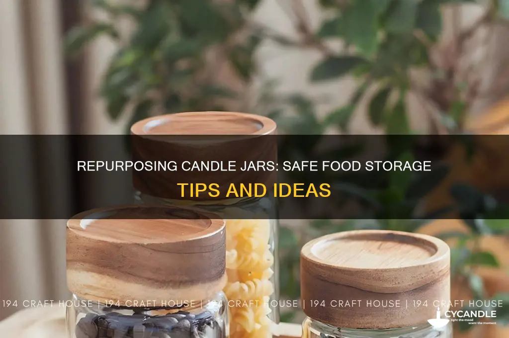 can you use candle jars for food
