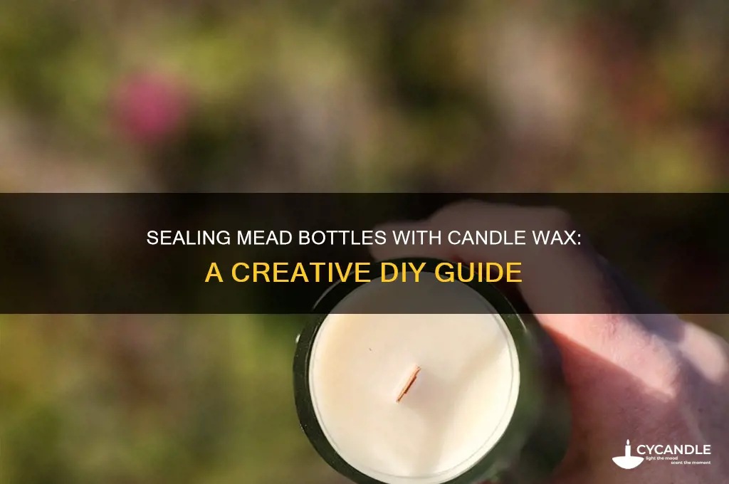 can you use candle wax to seal mead bottles