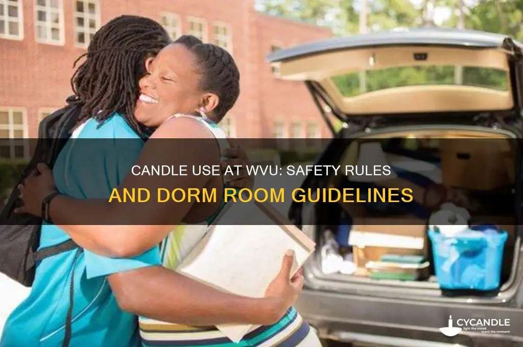 can you use candles at wvu