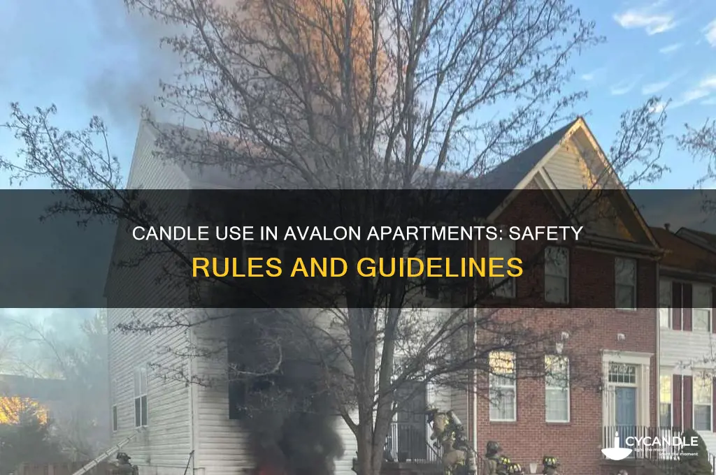 can you use candles in avalon apartments