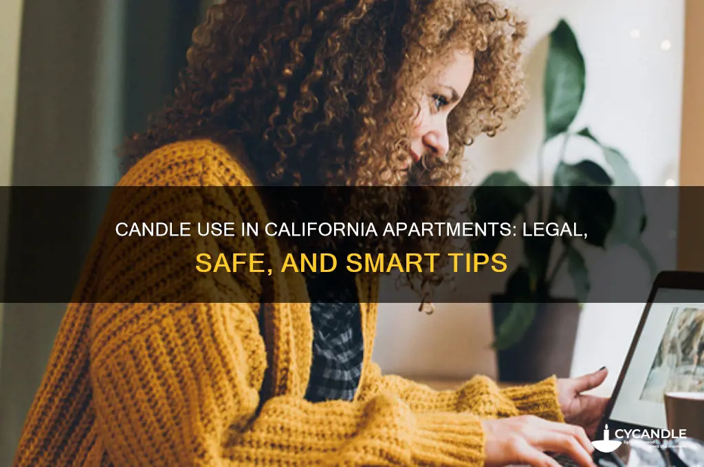 can you use candles in california apartments