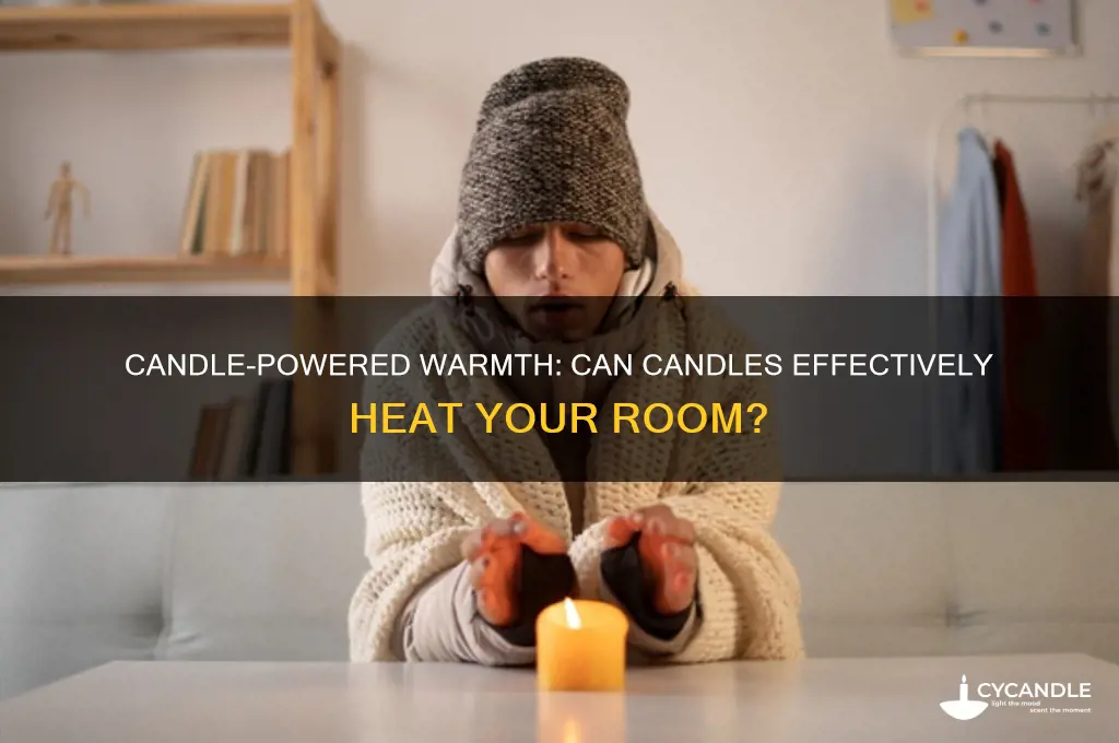 can you use candles to heat a room
