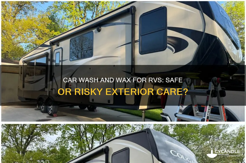 can you use car wash and wax on rv exterior