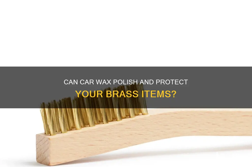 can you use car wax on brass