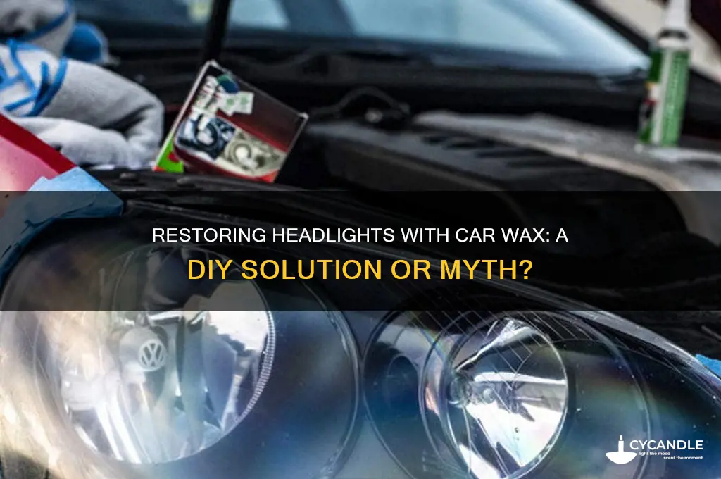 can you use car wax to restore headlights