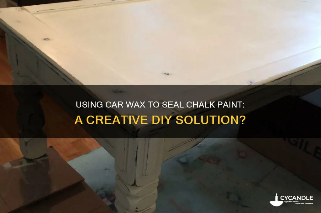 can you use car wax to seal chalk paint