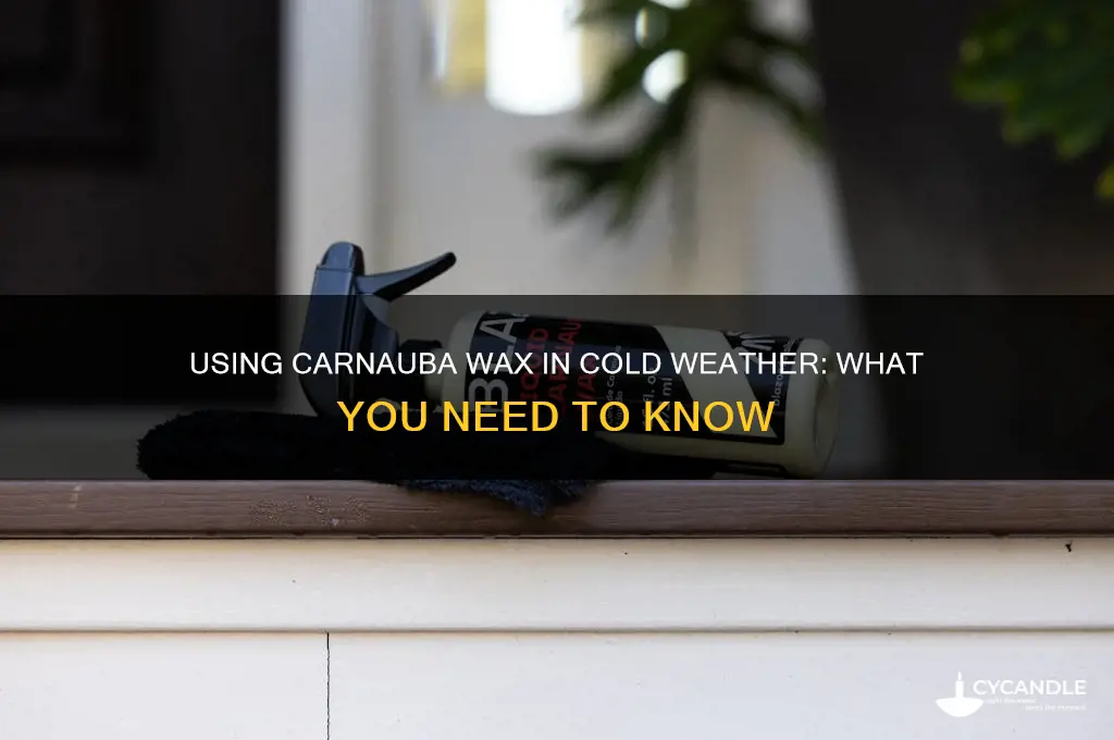 can you use carnauba wax in cold temperatures