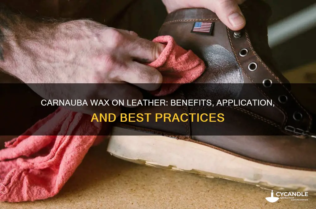 can you use carnauba wax on leather