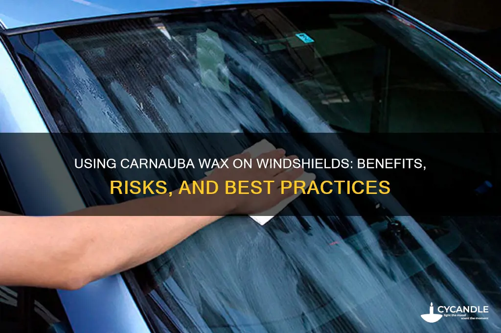 can you use carnauba wax on windshield