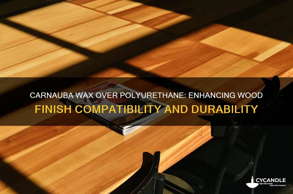 can you use carnauba wax over polyurethane