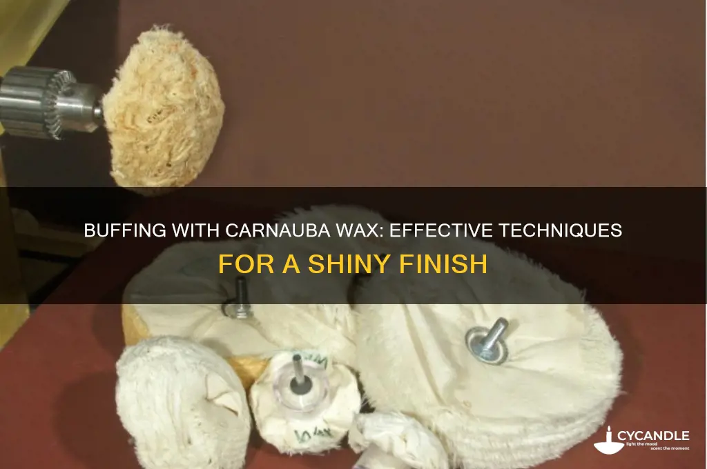 can you use carnuba wax to buff