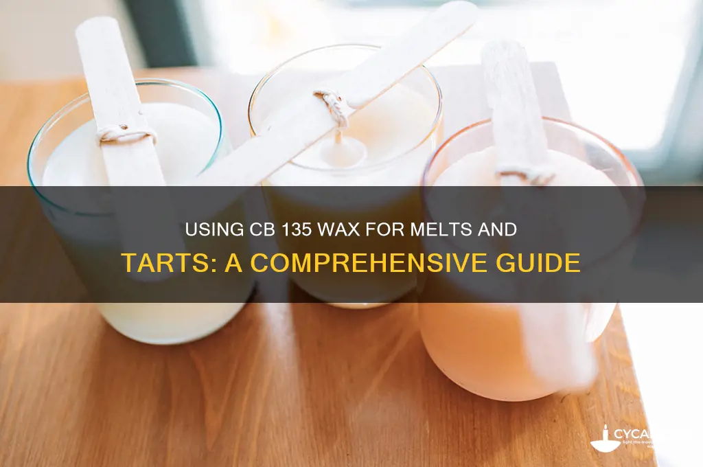 can you use cb 135 wax for melts and tarts