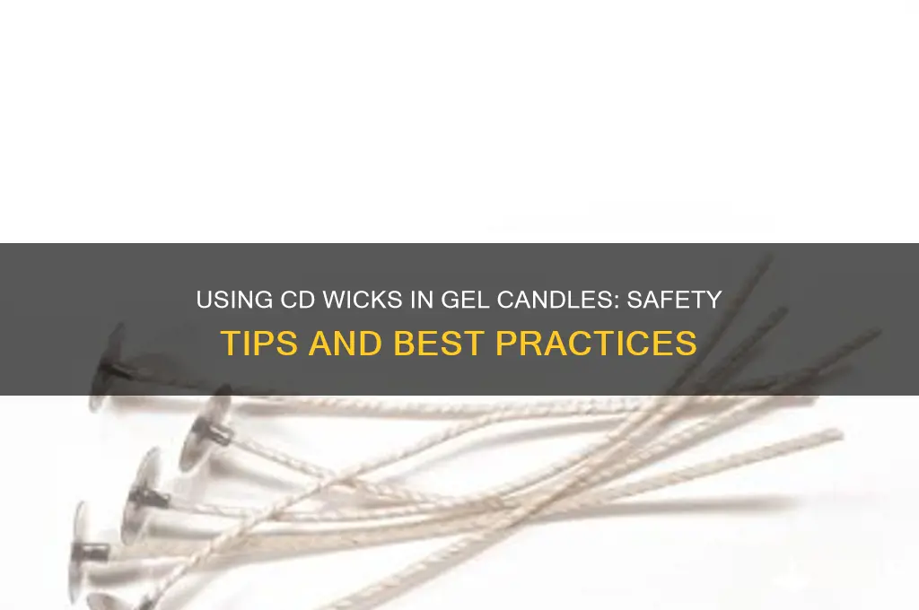 can you use cd wicks in gel candles