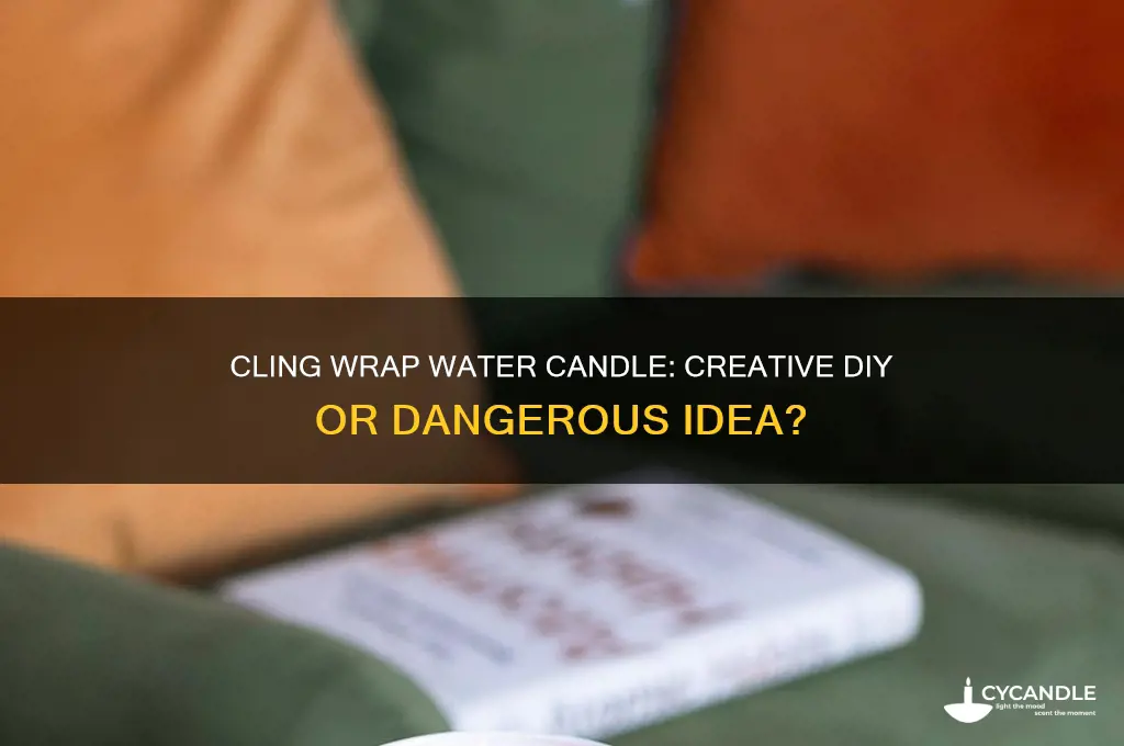 can you use cling wrap water candle
