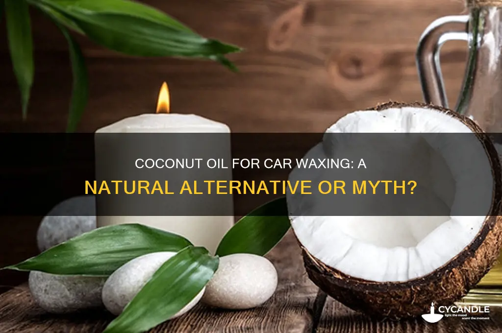 can you use coconut oil to wax a car