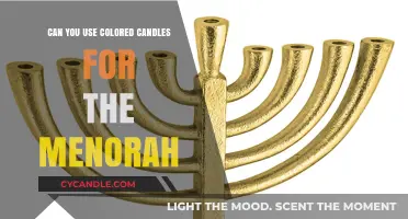 Colored Candles for Menorah: Tradition, Creativity, and Halachic Insights