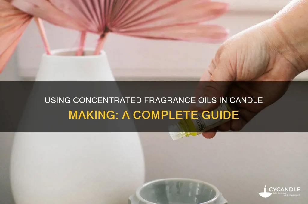 can you use concentrated fragrance oil to make candles