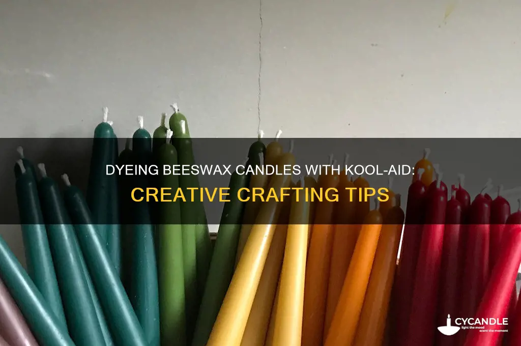 can you use coolaid to dye bees wax candle