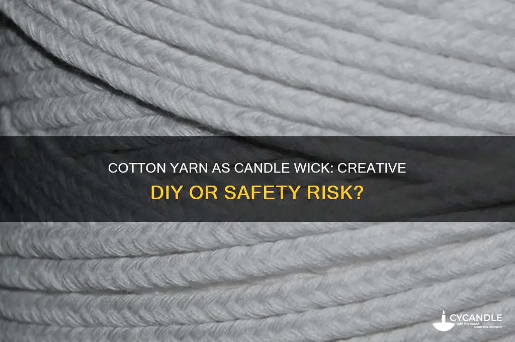 can you use cotton yarn for a candle wick