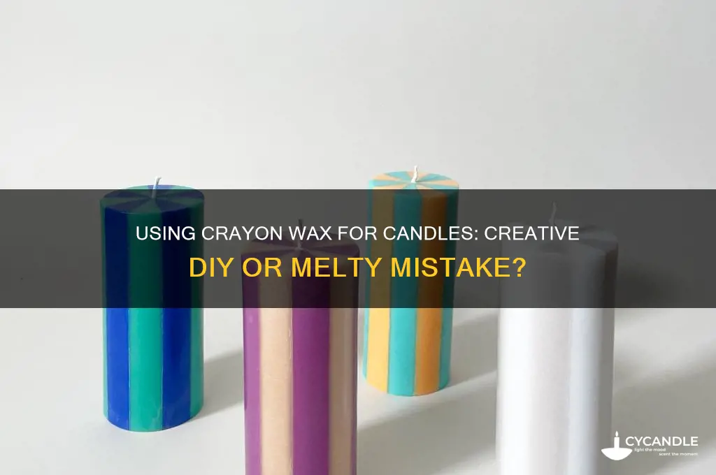 can you use crayon wax for candles