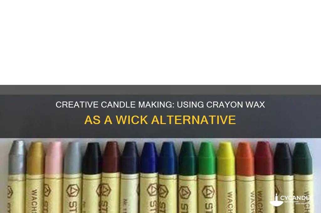 can you use crayon wax to make a wick