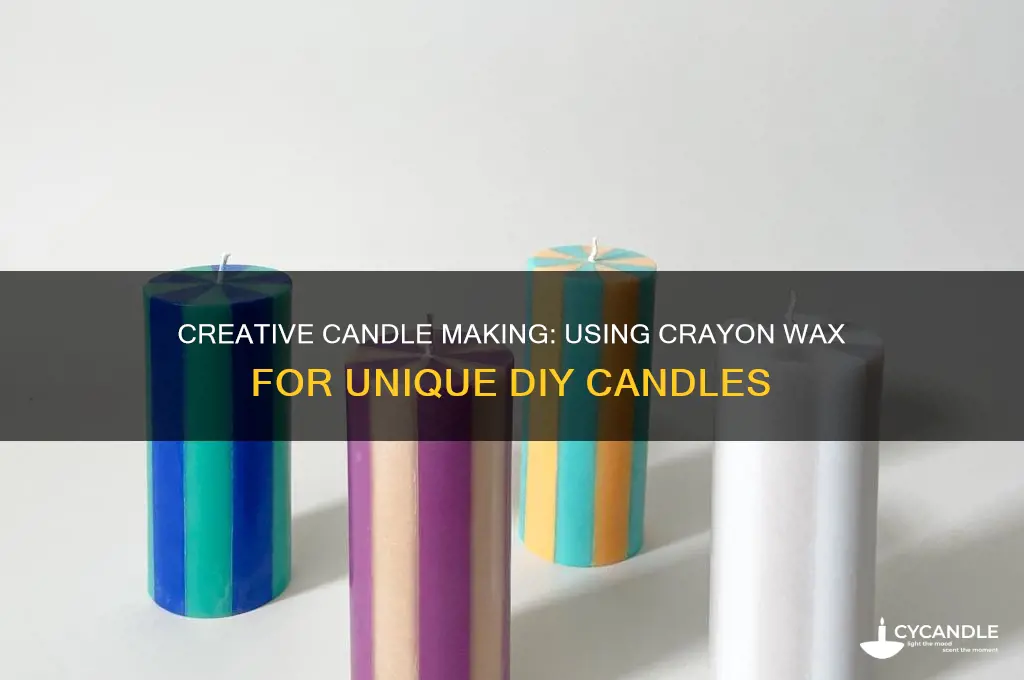 can you use crayon wax to make candles