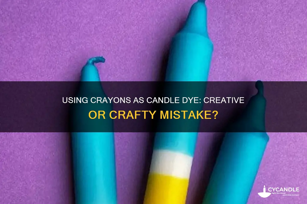 can you use crayons as candle dye