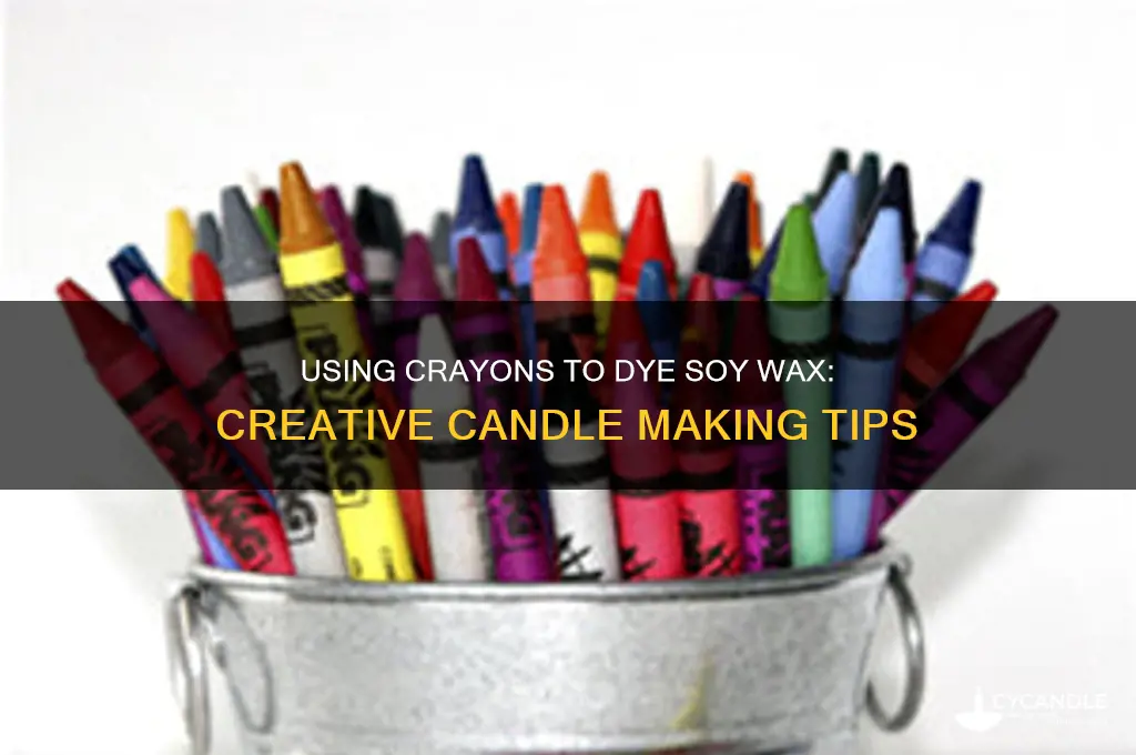 can you use crayons to dye soy wax