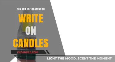 Creative Candle Decor: Using Crayons to Write on Candles