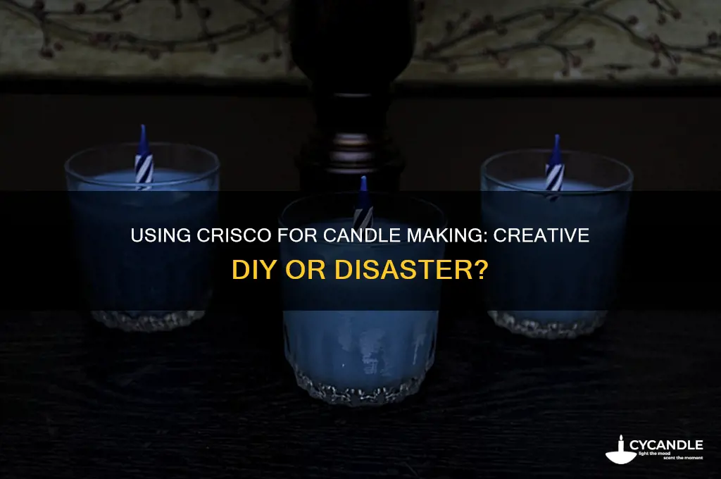 can you use crisco to make candles