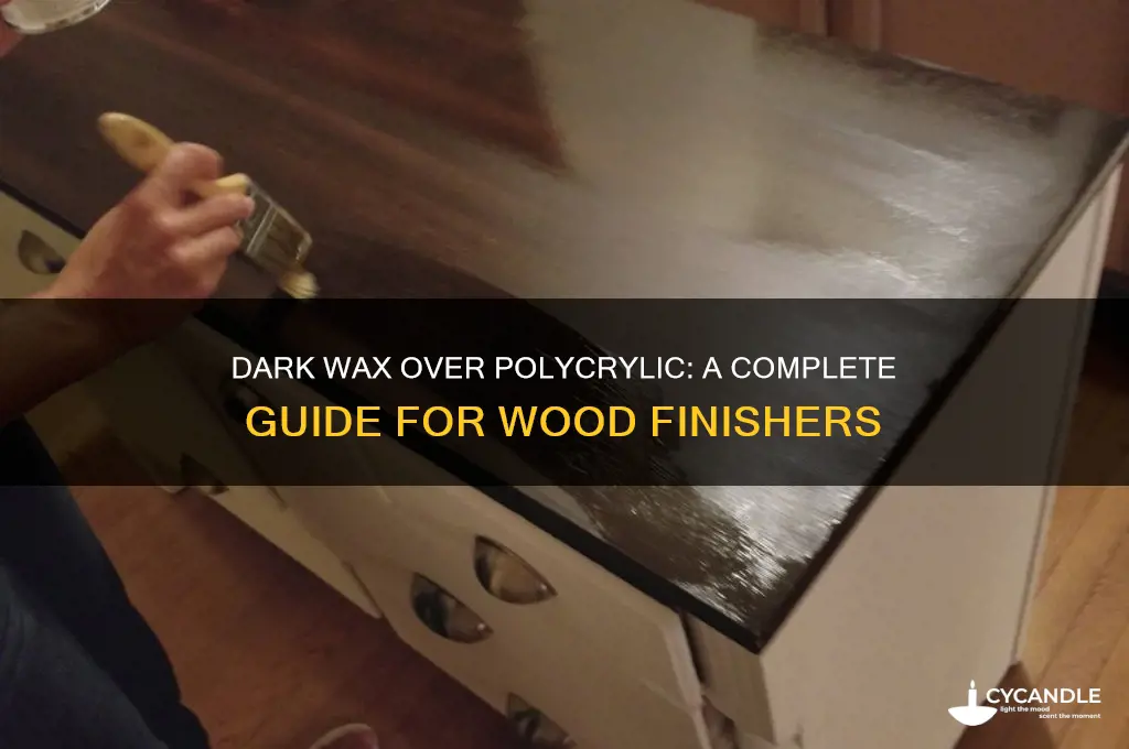 can you use dark wax over polycrylic