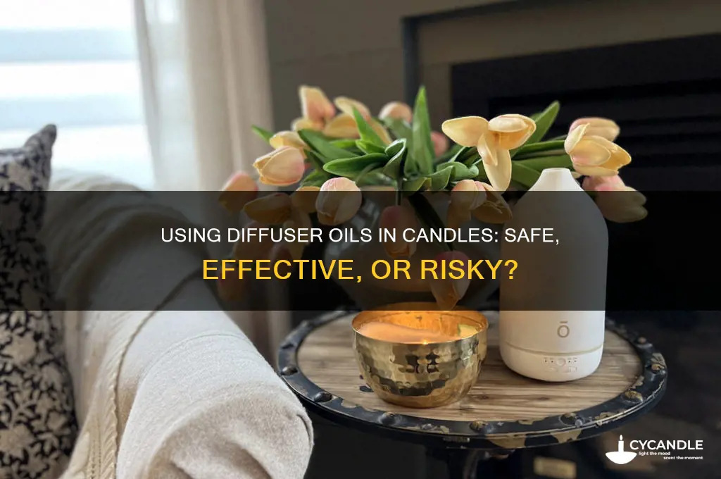 can you use diffuser oil in candles