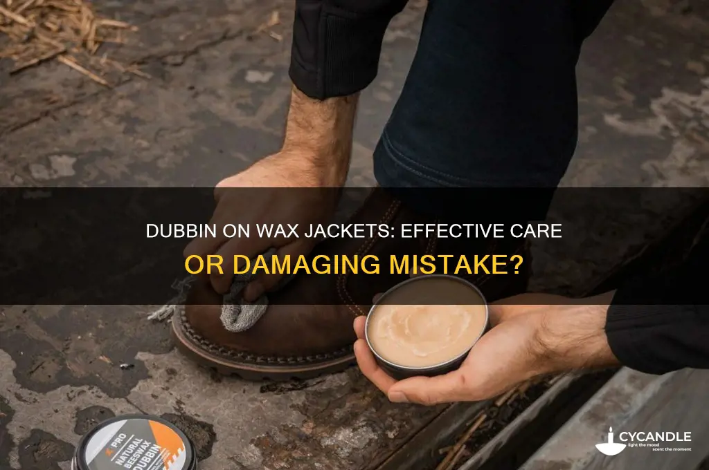 can you use dubbin on wax jacket