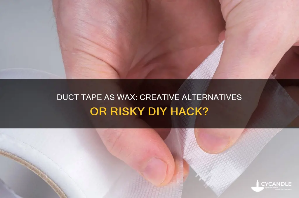 can you use duct tape as wax