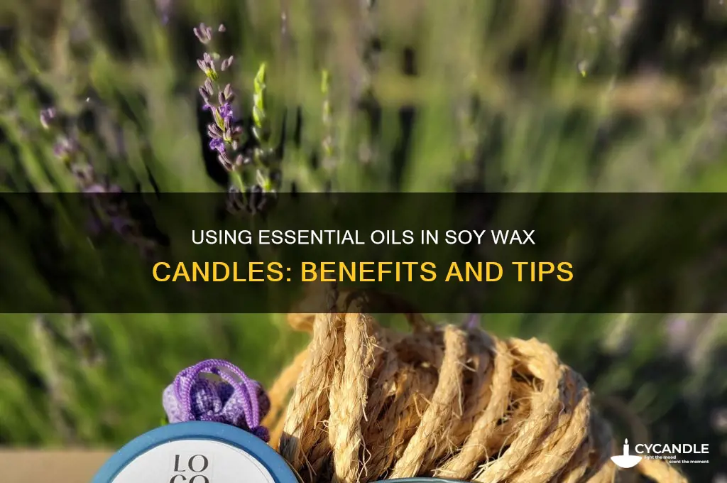 can you use essential oils in soy wax candles