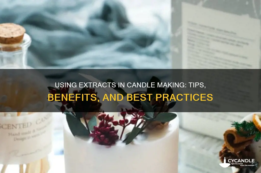 can you use extract in candle making